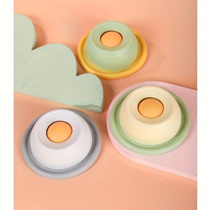 Interactive Cat Slow Feeder Toy - Self-Play Snack Plate with Licking Fun for Dental Health & Entertainment,Without Battery